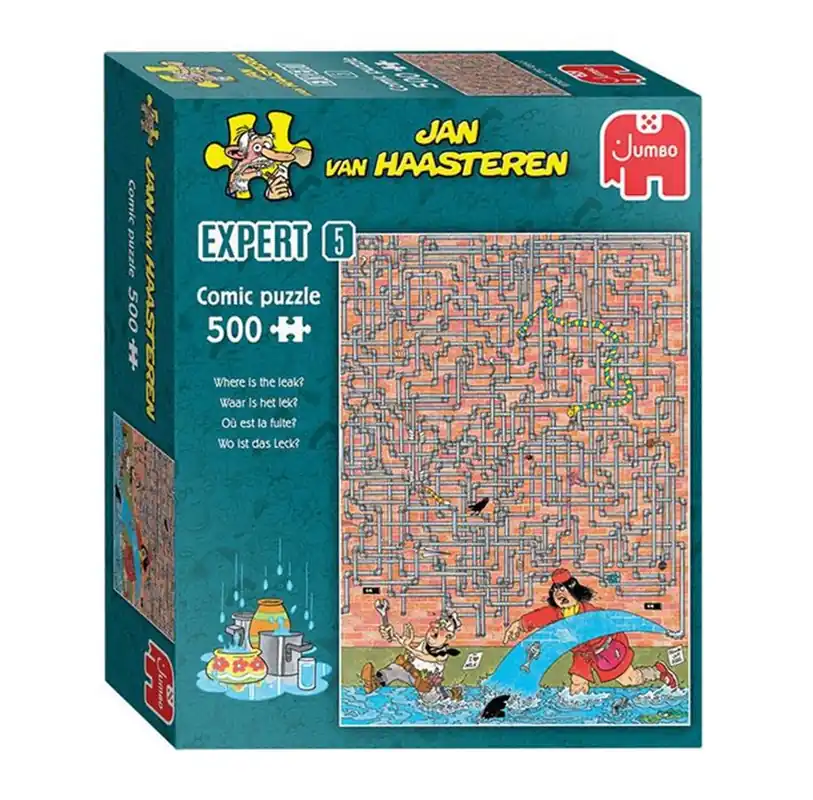 Jan van Haasteren Jigsaw Puzzle Expert 05 Where is the leak? 500pcs. 2D Pussel - Sänkt pris