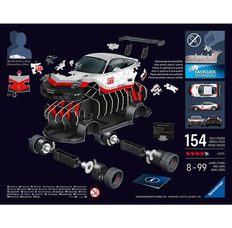 Kampanj | Ravensburger Porsche GT3 Cup 3D Puzzle, 108pc 3D pusselspel