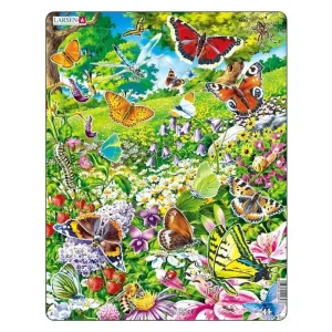 Slutrea - Selecta Play - Larsen Jigsaw Puzzle Animals - Butterflies 42 pcs.