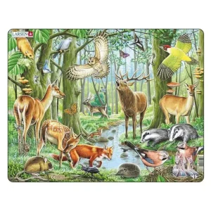 Selecta Play - Larsen Jigsaw Puzzle Animals - European Forests 40 pcs. | Handla säkert