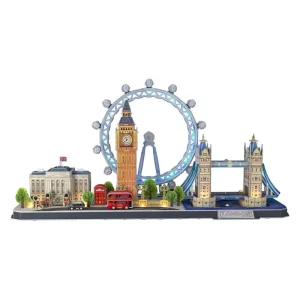 Cubic Fun 3D Puzzle City Line London LED 107pcs. 3D pusselspel - Finns att beställa
