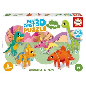Bra pris | Educa 3D Puzzle Kids Baby Dinos 3D pusselspel