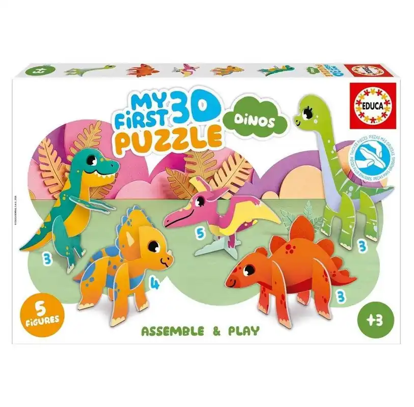 Bra pris | Educa 3D Puzzle Kids Baby Dinos 3D pusselspel