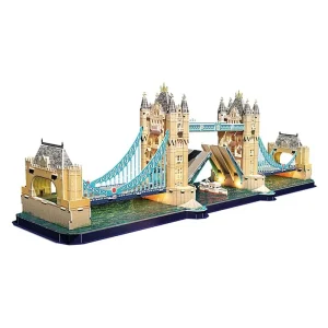 Nytt hos oss | Cubic Fun 3D Puzzle Tower Bridge with LED Lighting 3D pusselspel
