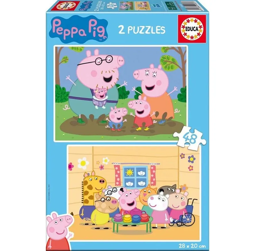 Educa 2X48 Peppa Pig | Ta chansen