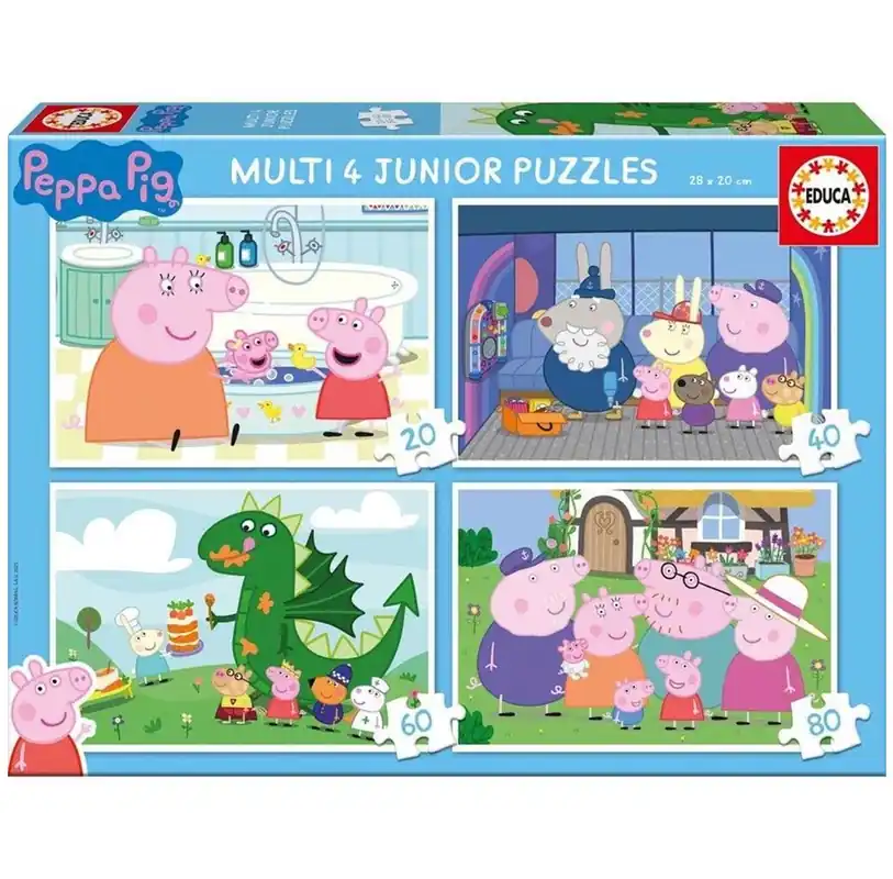 Skaffa nu - Educa 20-40-60-80 Peppa Pig Multi 4