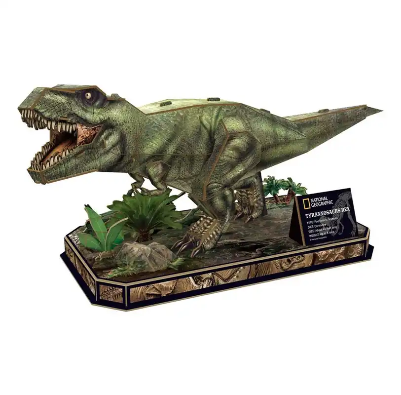 Direkt från tillverkaren | Cubic Fun 3D Puzzle National Geographic T-Rex 3D pusselspel