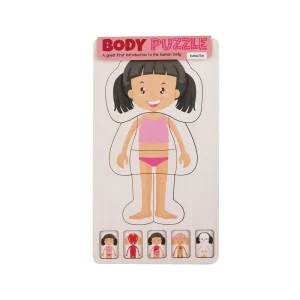 Bästa pris - Barbo Classic Wooden Body Layer Puzzle - Girl