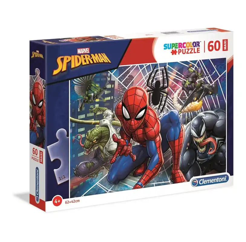 Passa på - Clementoni Marvel Spider-Man Super Colour Maxi Jigsaw Puzzle (60)