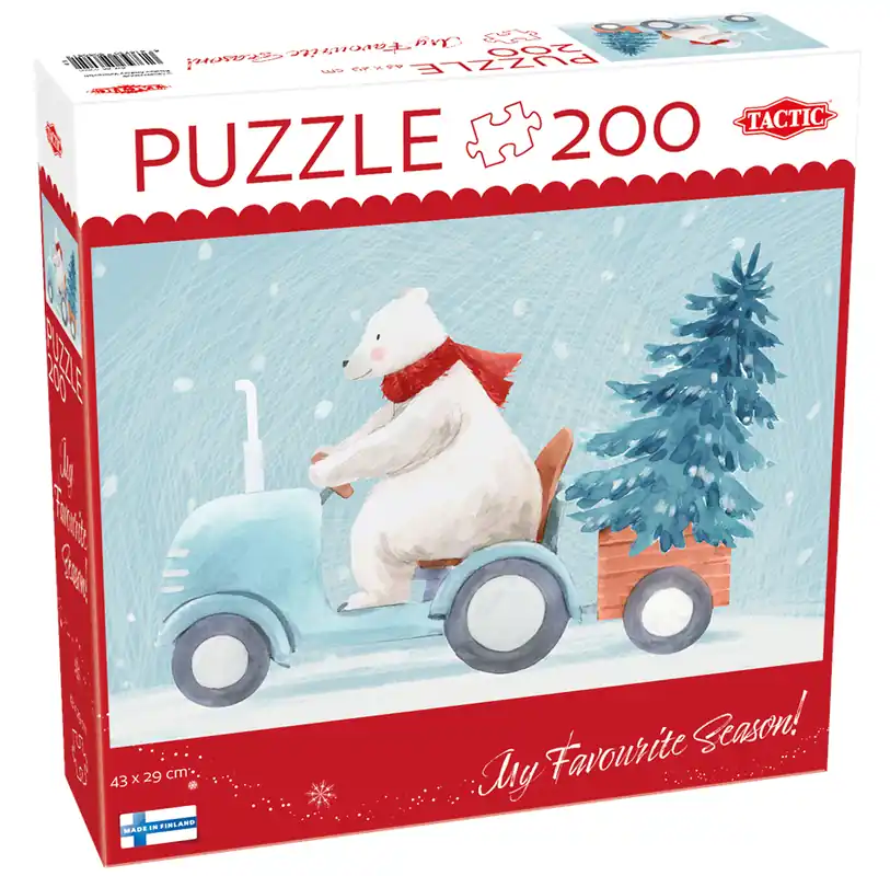 Erbjudandet går snart ut - Tactic 200 pcs puzzle Christmas tree hunt
