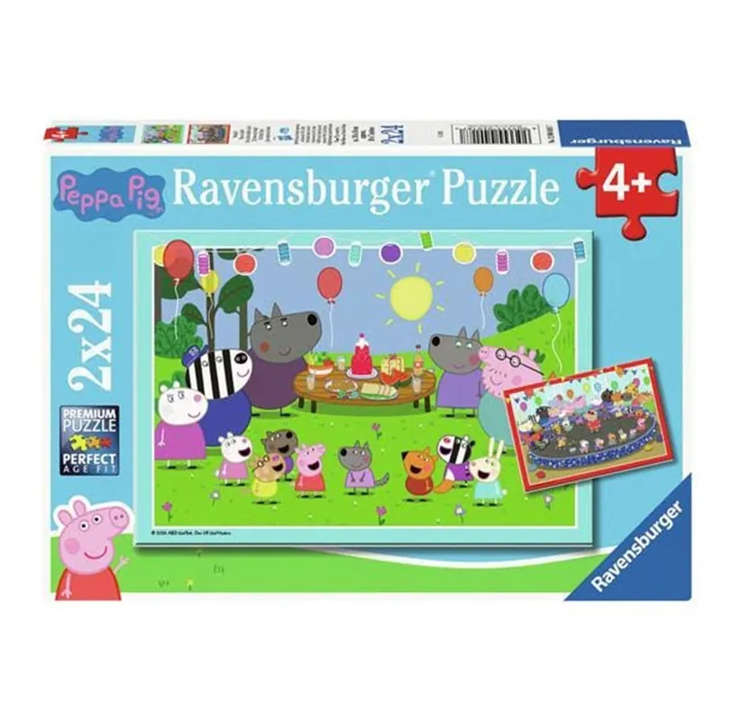 Prissänkt | Ravensburger Jigsaw Puzzle Peppa Pig 2x24 pcs.