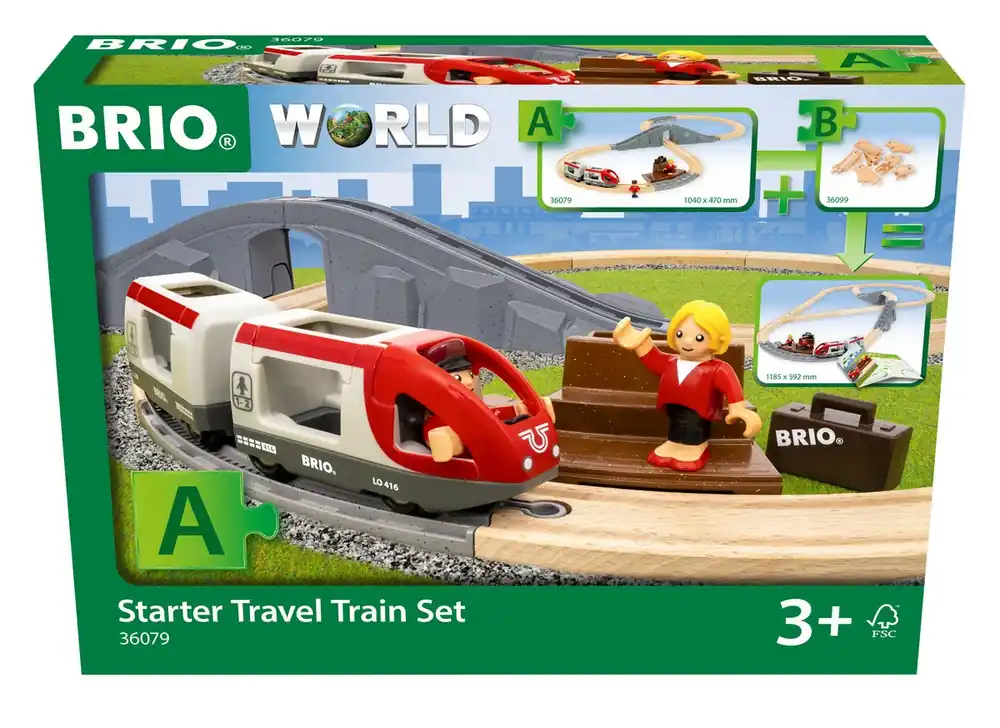 Ny produkt - BRIO - Starter Travel Train Set - 36079