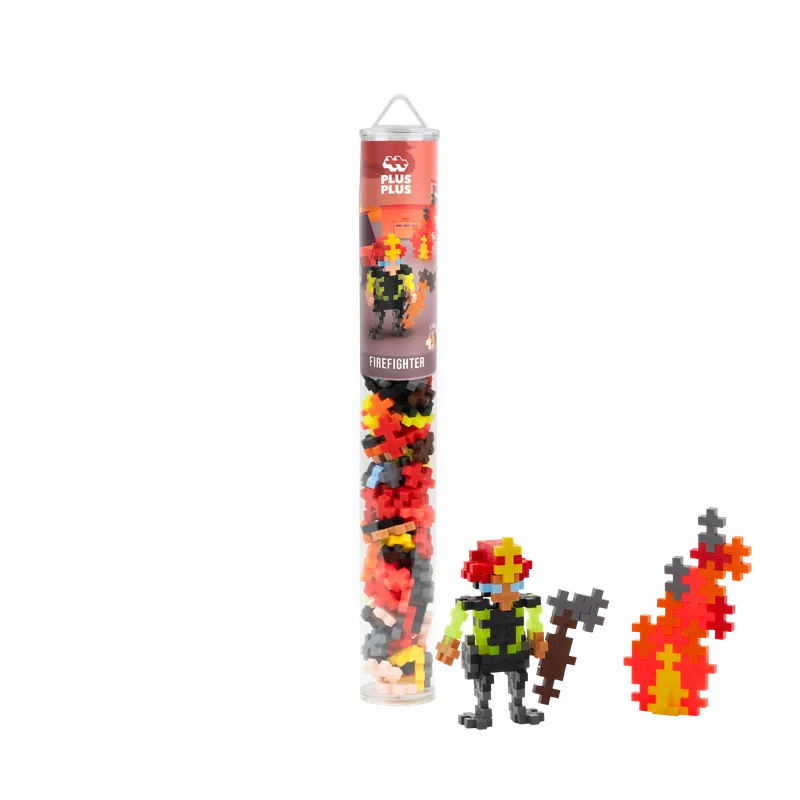 Slutrea - Plus-Plus - Firefighter / 100 pcs Tube (4294)