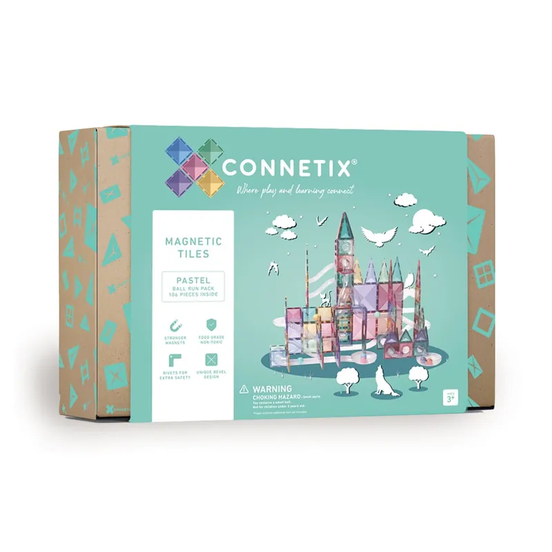 Connetix - Pastel Ball Run Pack 106 Pieces (CT-P-00106-BR) | Köp idag