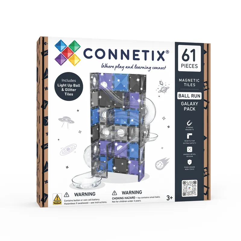 Connetix - Ball Run Galaxy Pack 61 pc (CT-BA G0061-GL) | Klar att skickas