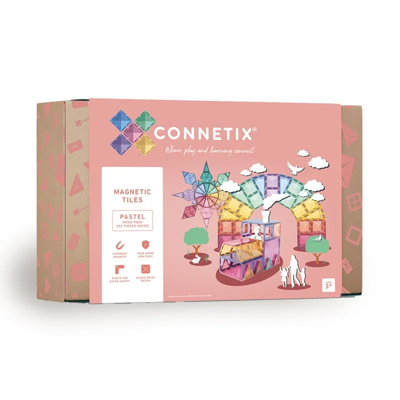 Handla säkert | Connetix - Pastel Mega Pack 202 Pieces - (CT-P-00202-ME)