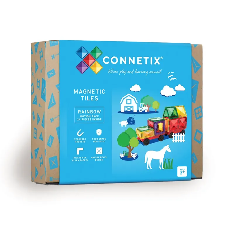 Snart slut - Connetix - Rainbow Motion Pack - 24 Pieces - (CT-R-00024-MO)