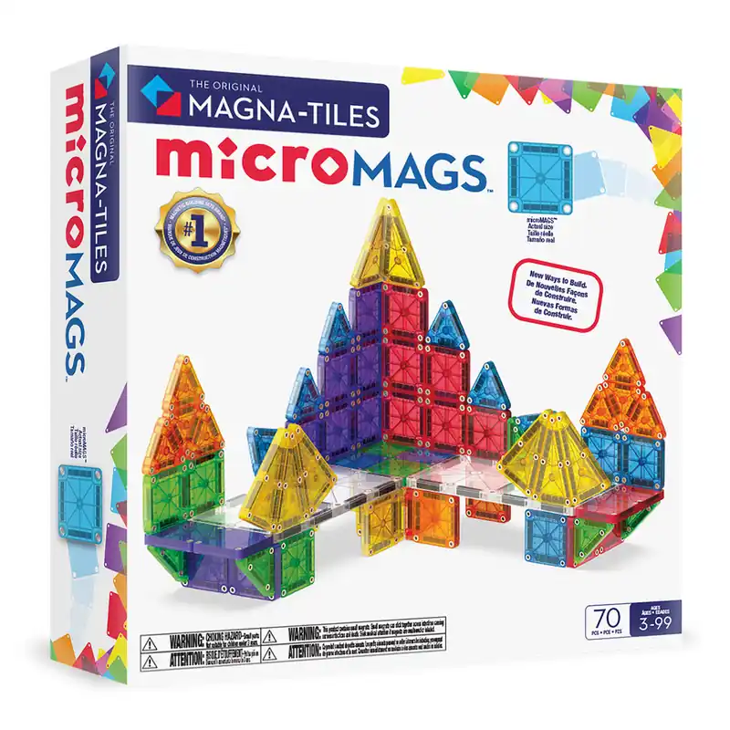 Nyhet - MAGNA-TILES - microMAGS 70 Piece Set (90296)