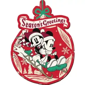 Mickey och Minnie Xmas (trä) - Mycket uppskattad