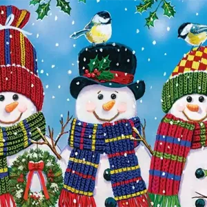 Snabb leverans - Snowy Afternoon Friends