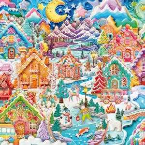 Colourful Christmas Cookie Town - Sänkt pris