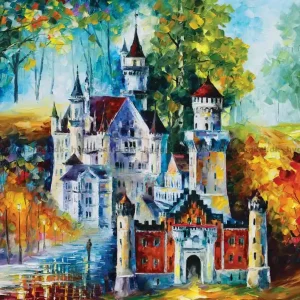 Afremov Höstmagin vid Neuschwanstein, 1500 bitar - Handla online
