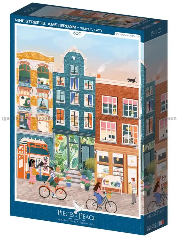 Amsterdam De 9 gatorna, 500 bitar | Hög kvalitet