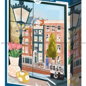 Amsterdam Utsikt från cafeen, 500 bitar | Lägg i varukorg