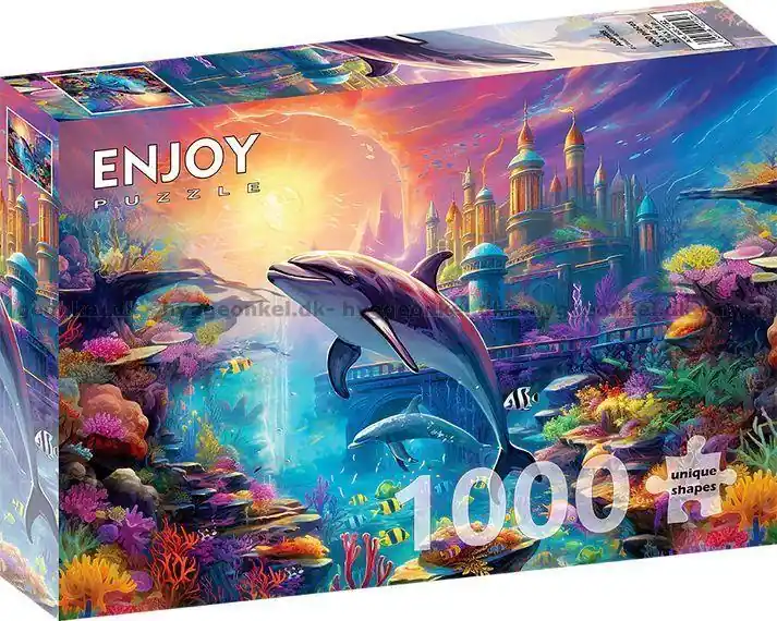 Nyhet i webbutiken | Atlantis - delfinernas rike, 1000 bitar