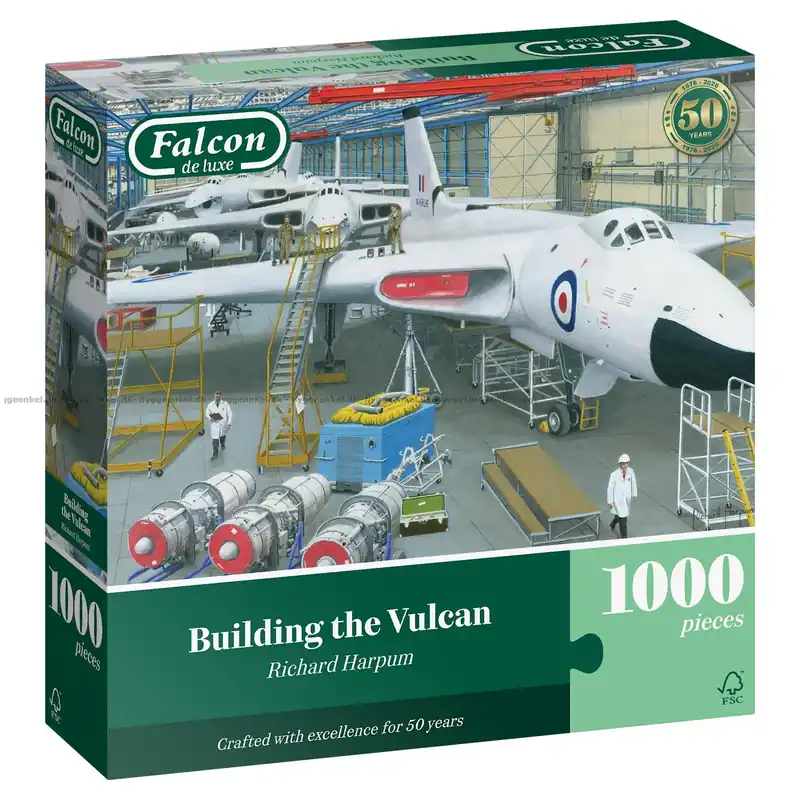 Väl omtyckt | Avro Vulcan i hangaren, 1000 bitar