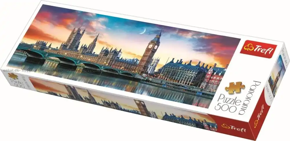 Big Ben och Westminster - Panorama, 500 bitar | Gratis retur