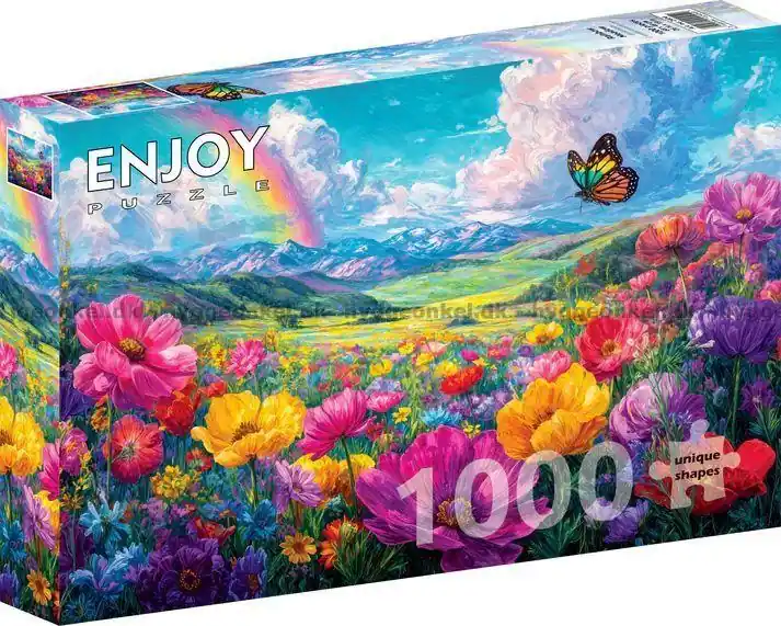 Finns tillgänglig - Blomsterängen i bergen, 1000 bitar