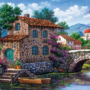 Blomstrande kanal, 500 bitar - Handla nu