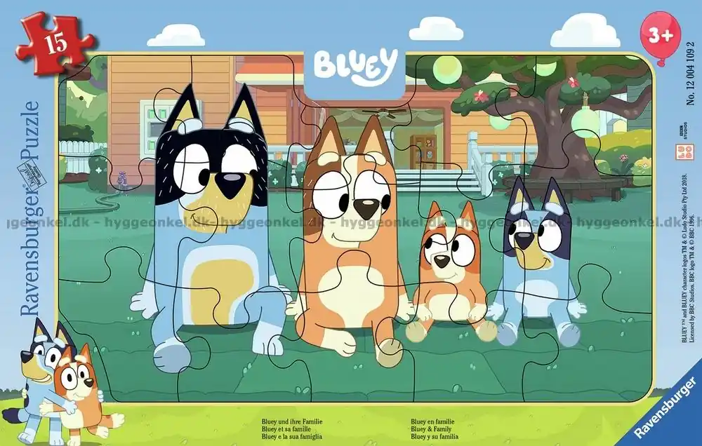 Bluey Familjen - Rampussel, 15 bitar | I lager