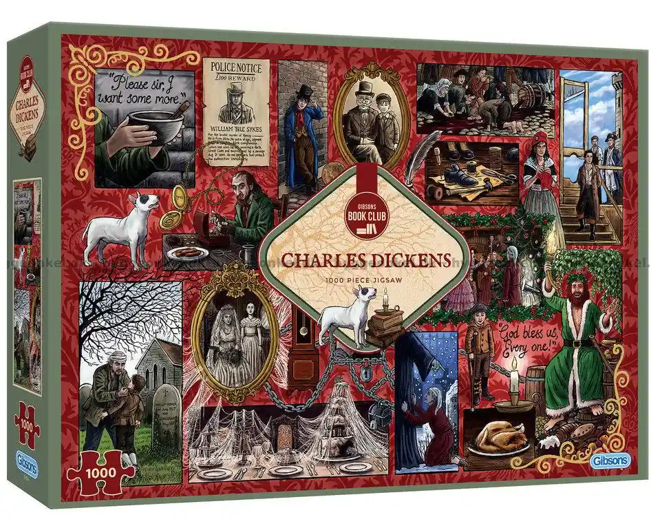 Bokklubb Charles Dickens, 1000 bitar - Direkt från fabriken