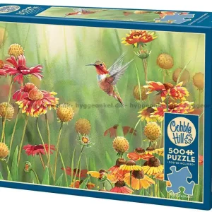 Beställ nu - Bourdet Kolibri bland blommor, 500 bitar