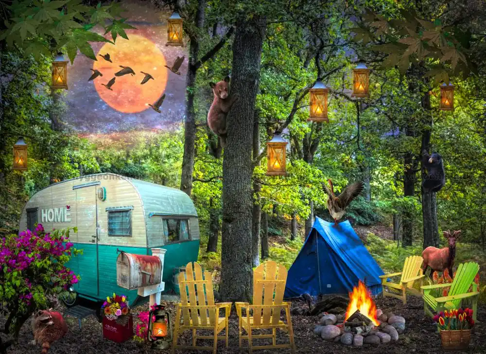 Camping i fullmånen, 500 bitar | Extra rabatt