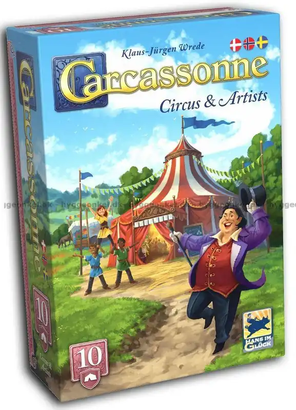 Bara denna vecka - Carcassonne expansion 10 Circus & Artists