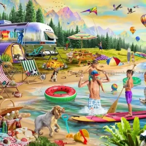 Sänkt pris - Chesterman Sommarliv vid sjöns strand, 500 bitar