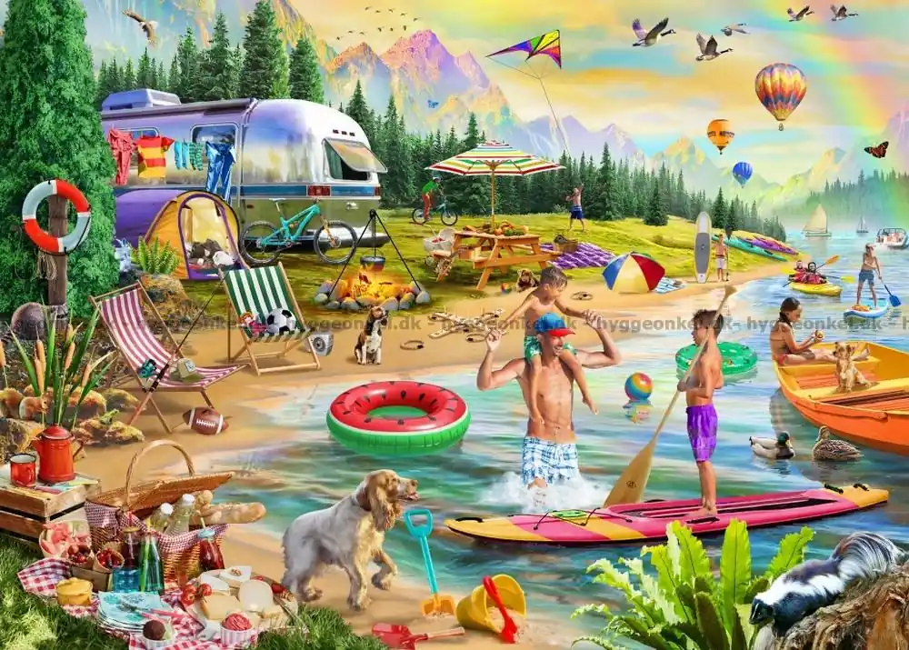 Sänkt pris - Chesterman Sommarliv vid sjöns strand, 500 bitar