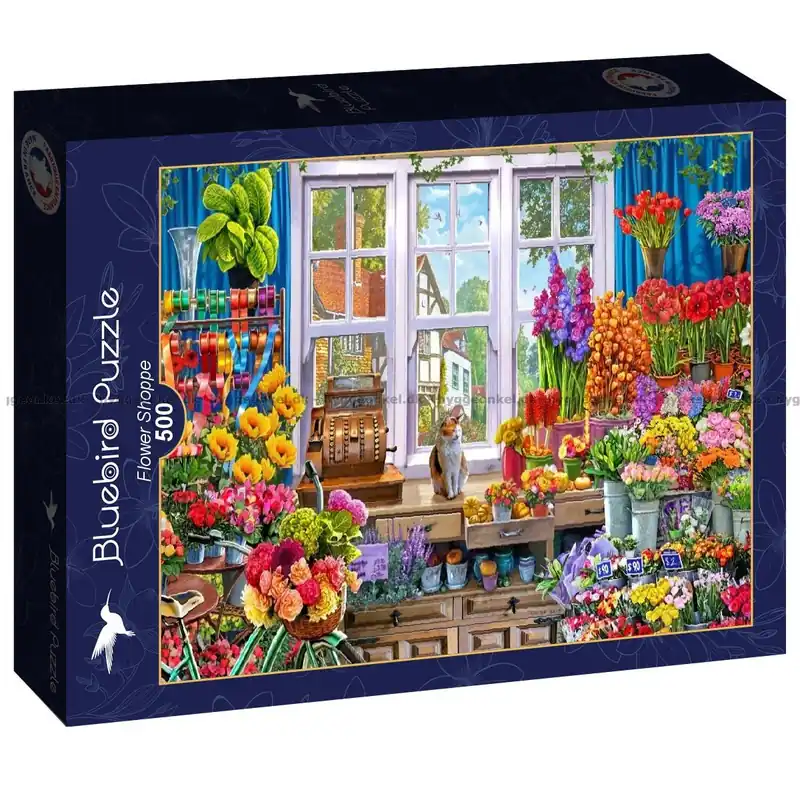 Superpris | Crisp Färgglad blommor butik, 500 bitar