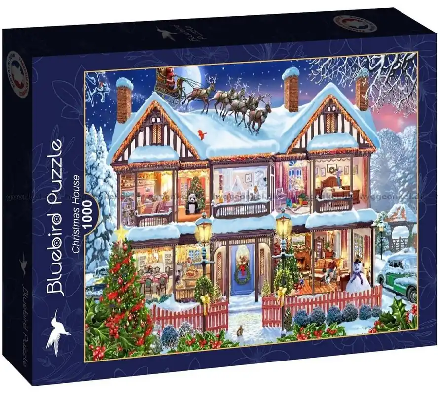 Finns tillgänglig - Crisp Huset vid juletid, 1000 bitar