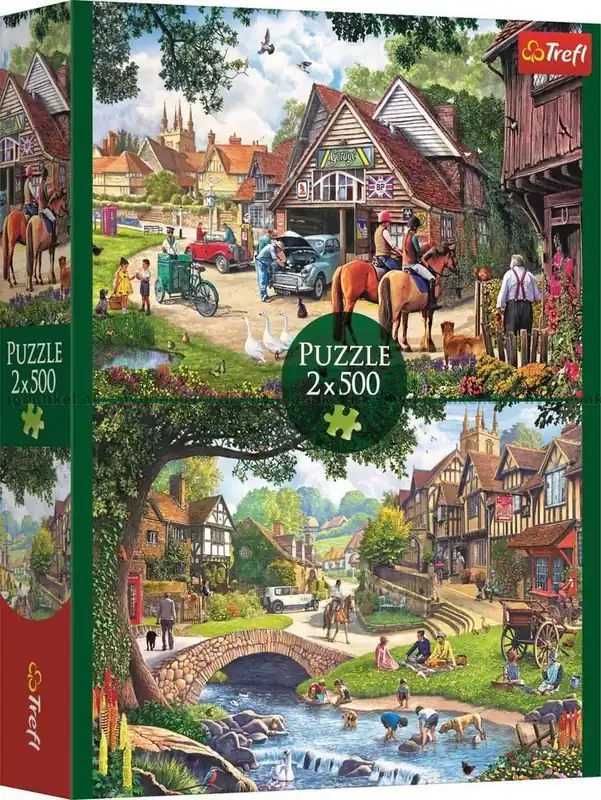 Crisp Liv och lek i byn, 2x500 bitar - Populär