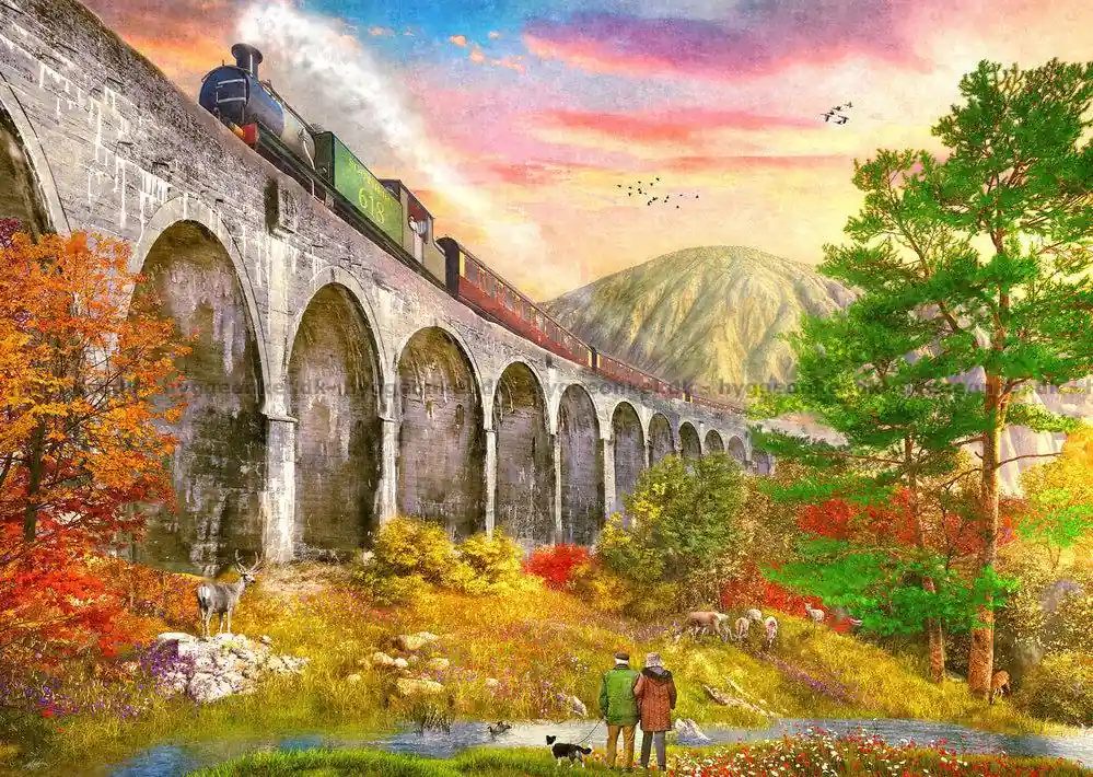 Davison Glenfinnan viadukten, 1000 bitar - Enkel retur