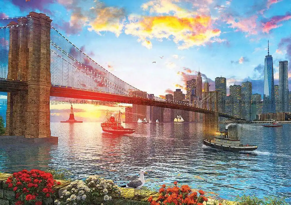 Bara denna vecka - Davison Solnedgång över New York, 1000 bitar