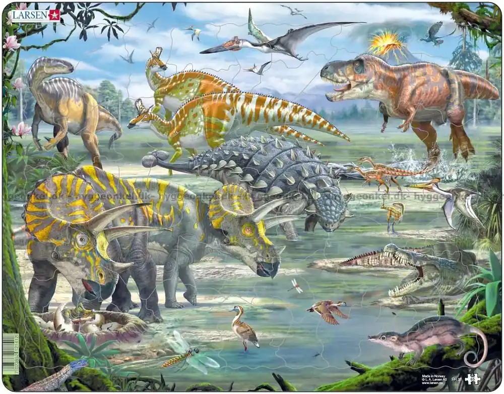 Missa inte - Dinosaurier - Rampussel, 65 bitar