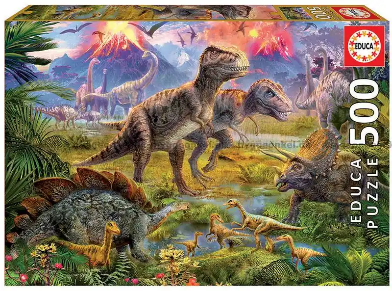 Dinosaurier, 500 bitar - Direkt från tillverkaren