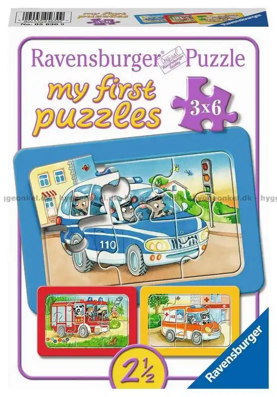 Djuren i aktion, 3x6 bitar - Skynda dig