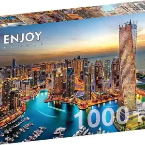 Spara mer - Dubai Marina i kvällsljuset, 1000 bitar