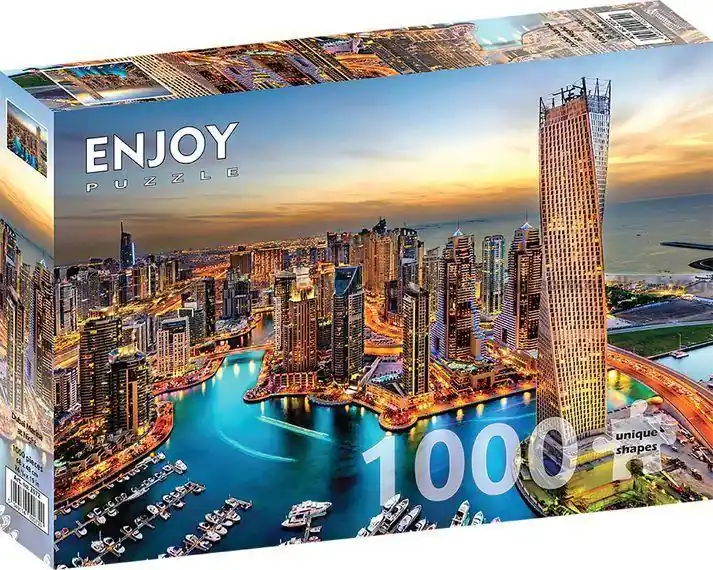 Spara mer - Dubai Marina i kvällsljuset, 1000 bitar